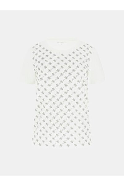 Guess Γυναικείο μπλουζάκι με κανονική εφαρμογή Allover