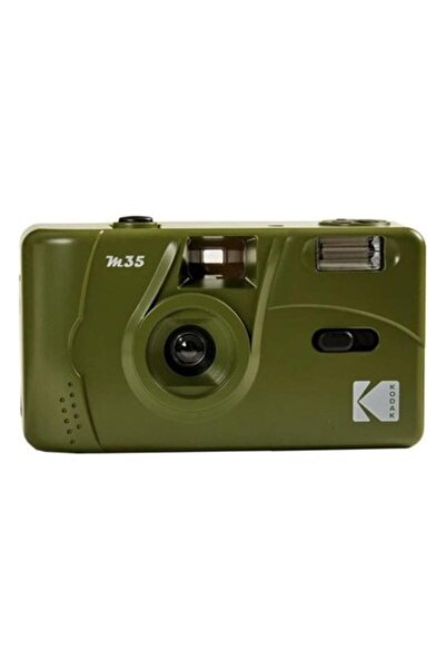 Kodak M35 Tekrar Kullanılabilir Film Kamerası ,35 Mm, Şık Zeytin Yeşili Tasarım