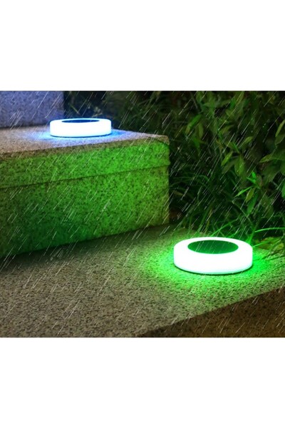 Flippy Multicolor Solar LED Ring Lamp for Lawn or Garden, Water-Resistant