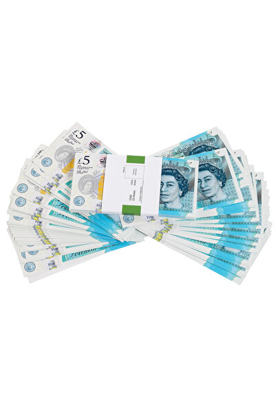CARDLY Bancnote decorative 5 lire - 1 teanc Pentru jocuri, filme, tiktok