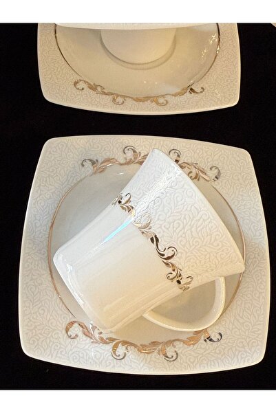 LOKMAN ZÜCCACİYE GÜRAL PORSELEN CAROLİNE 6-PERSON COFFEE FINVAN SET (65999)