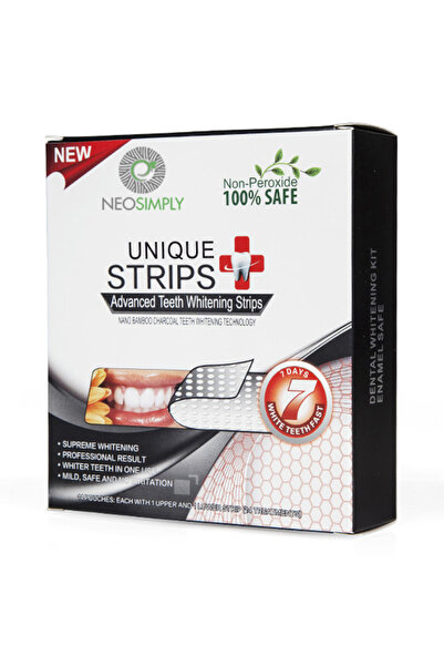 NeoSimply Set Benzi pentru albirea dintilor cu carbune activat, Fara peroxid,...