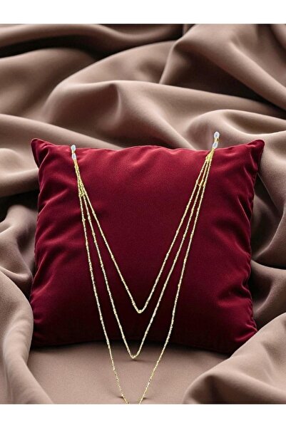 SOSYETEZGAHI سلسلة نظارات مصنوعة يدويًا من 3 طبقات بلون ذهبي وفضي