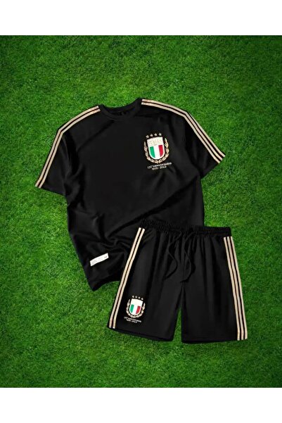 After Party Italy national team 125th anniversary special edition black kids' jersey 3-piece set (black) vs. sportswear athlete ag