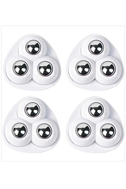 AVEO 4 Pcs Ball Bearing Goods Sliding Device with Rotating Wheels Goods Trans...