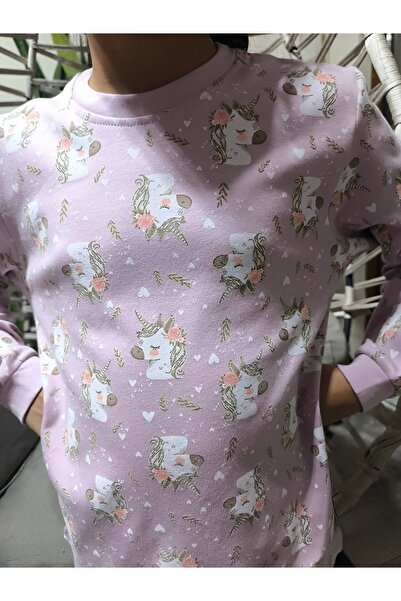 Miniworld Kız-Erkek Bebek- Çocuk Pijama Takımı %100 Pamuk Uzun Kollu Yuvarlak Yaka Mevsimlik
