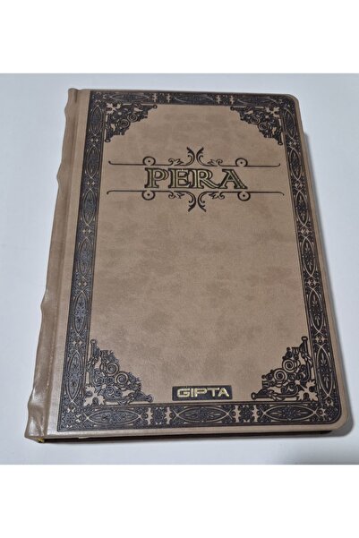 Gıpta Pera 17*24 160 Yaprak Çizgisiz Suni Deri Kapaklı Konsept Defter