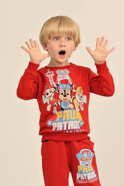 ARBİ kids Boys' Paw Patrol Full Cotton Two-Thread Fabric Seasonal Full-Fit Suit