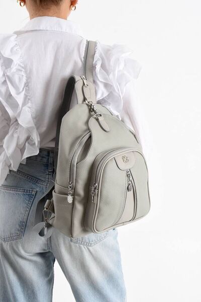 KIRASE Soft Leather Very Useful Multi-Compartment Quality Backpack Suitable for Daily Use 728
