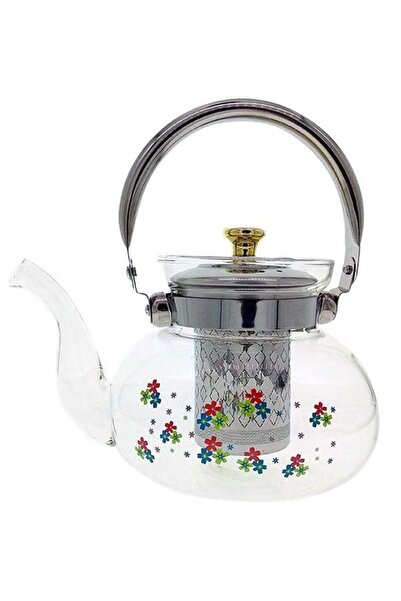 ELEGANT HOME 800ml Heat-Resistant Borosilicate Glass Teapot