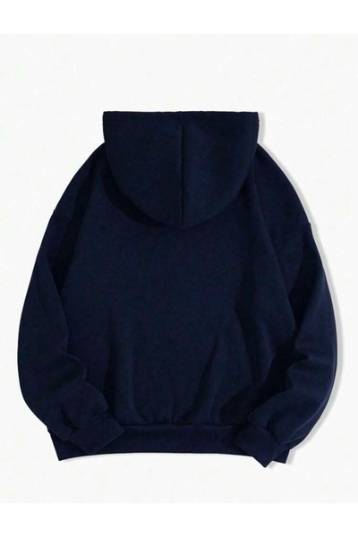 BYMEER Синій Нью-Йоркський худі з капюшоном Oversize Sweatshirt