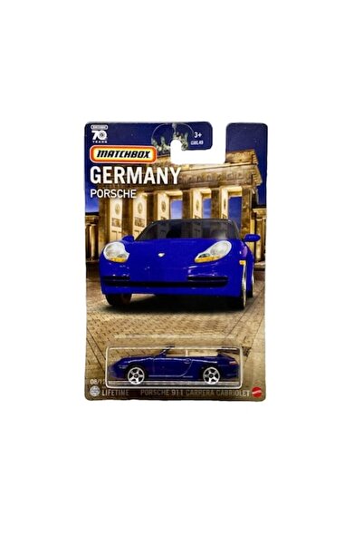 Matchbox Masinuta metalica Porsche 911 Carrera Cabriolet, 1:64, Albastru