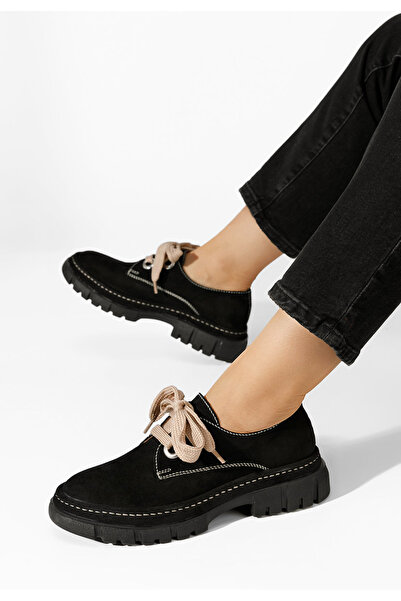 B T Shoes Pantofi casual dama piele Dasha negri