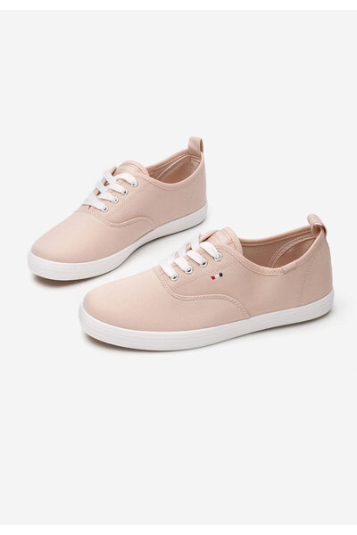 B T Shoes Khaki dámské plátěné tenisky Mikki