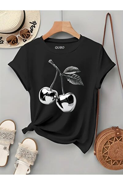 qubo sportswear & company Κοντομάνικο βαμβακερό μπλουζάκι oversize με στρογγυ...