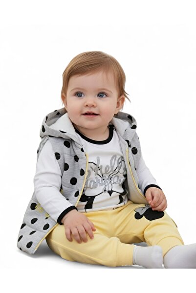voyyo kids baby Baby Girl Minnie Mouse Printed Inflatable Vest, 3 Piece Seaso...