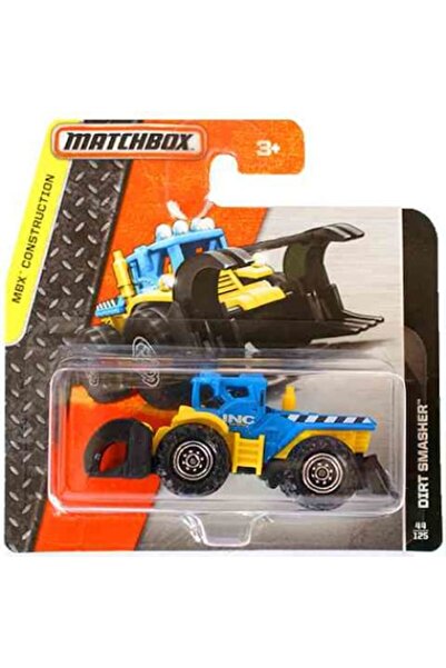 Matchbox Masinuta metalica Dirt Smasher, MBX Construction, Colectia 2016, Albastru, 1:64