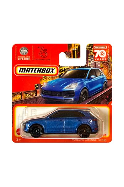 Matchbox Masinuta metalica Matchbox, Porsche Cayenne Turbo 70th Anniversary Power Grabs, 1:64, Albastru