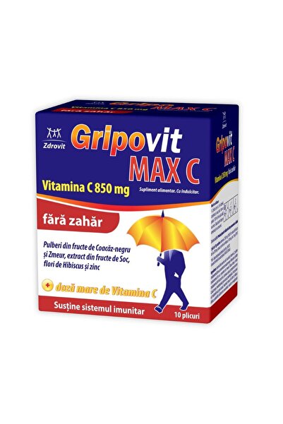 Other Gripovit Max C fara zahar, 10 plicuri, Zdrovit