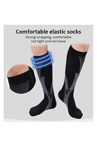 NeoSimply Compression Socks Neosimply® Copper, better blood flow, gradual compression, 38-40, Black, L/XL