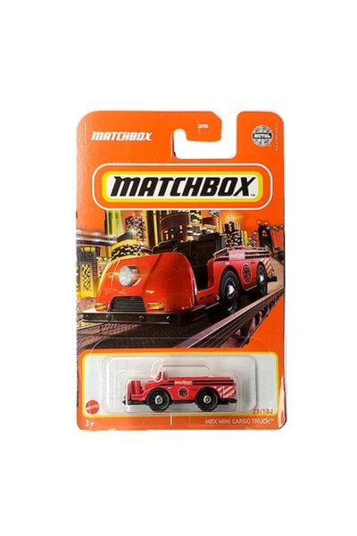 HOT WHEELS Masinuta Metalica Matchbox MBX Mini Cargo Truck, Rosu, 1:64