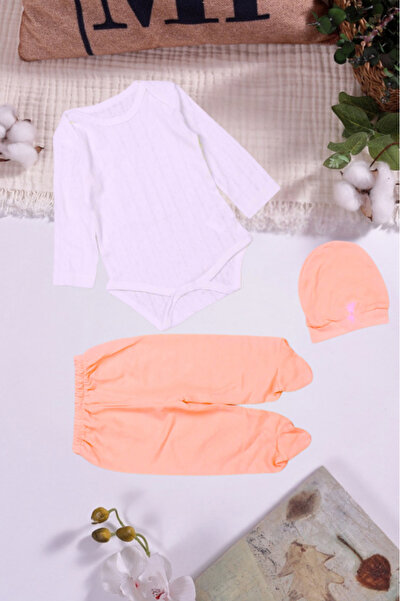 ANP MODA TASARIM Baby 3-Piece Combination – Long Sleeve Bodysuit, Booties Bot...