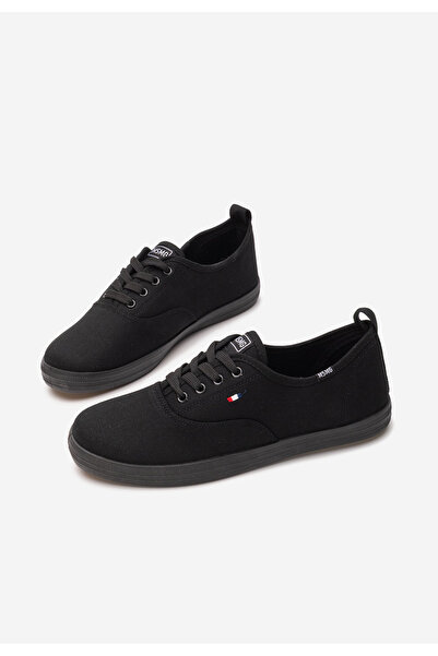 B T Shoes Černé dámské plátěné tenisky Mikki V2