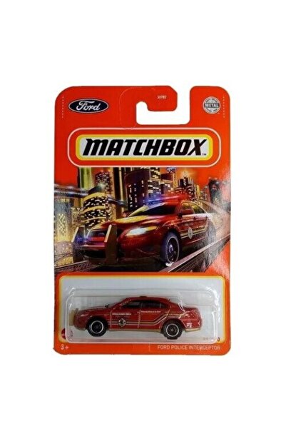 Matchbox Masinuta metalica Matchbox, Ford Police Interceptor, 1:64, Visiniu