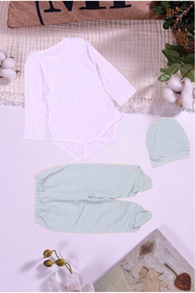 ANP MODA TASARIM مجموعة ملابس للأطفال مكونة من 3 قطع - بودي بأكمام طويلة، جوا...