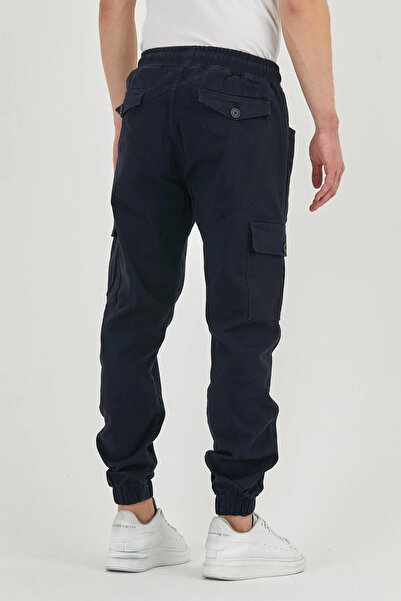 DAMGA JEANS Erkek Lastikli Kargo Cepli Laci Jogger Pantolon