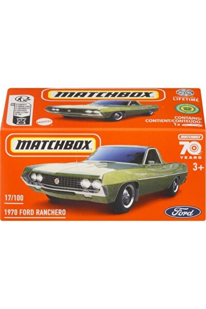 Matchbox Masinuta metalica 1970 Ford Ranchero, Editie Aniversara 70 ani, 1:64, Verde