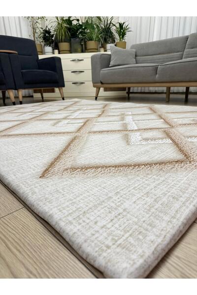 ALLGELSİN Lastikli Mikro Polar Halı Örtüsü 4m2 160x230 veya 6m2 200x300 Dört veya Altı MetreKare Halı Kılıfı