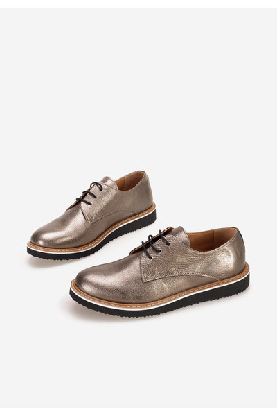 B T Shoes Cín kožené derby dámské Casilas