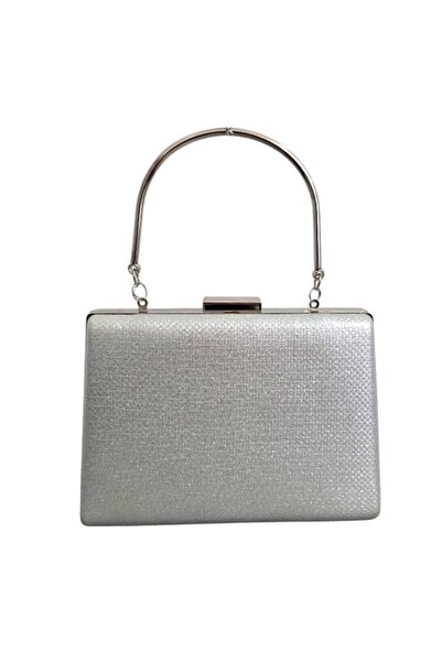 velve Geanta de evenimente, SYLVI, tip clutch, cu lant detasabil argintiu si ...