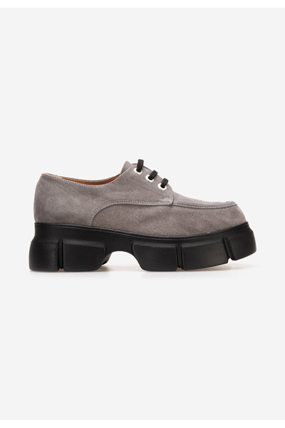 B T Shoes Catarina grey platform casual shoes