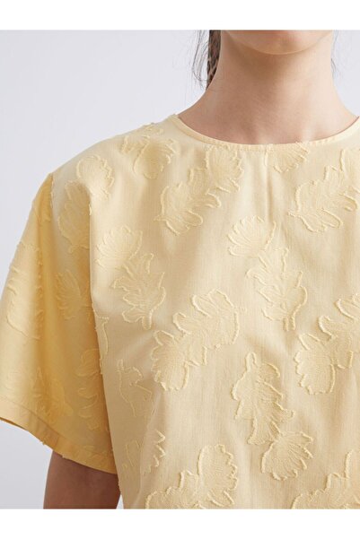 LC Waikiki Lcw Vision Crew Neck Patterned Blouse