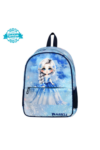 Waddell Licensed Ice Girl Elsa Themed Quality Girls Kindergarten Nursery Backpack Primary School