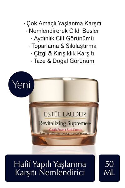 Estee Lauder Hafif Yapılı Nemlendirici Krem - Revitalizing Supreme+ Soft Yaşl...
