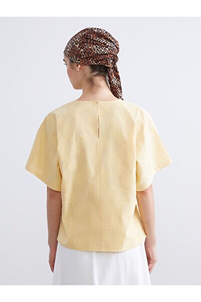 LC Waikiki Lcw Vision Crew Neck Patterned Blouse