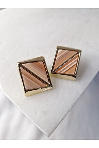 Mine Kaplamalı Zara Model Küpe