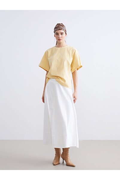 LC Waikiki Lcw Vision Crew Neck Patterned Blouse