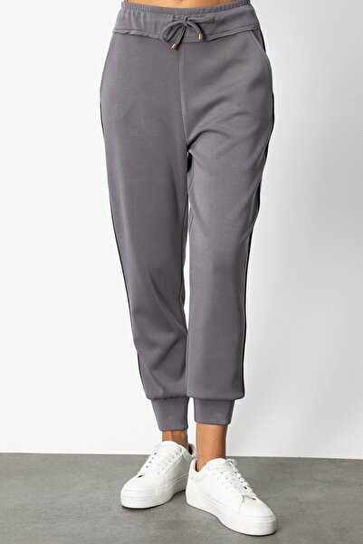 Genel Markalar On Beli Lastikli Dar Paça Eşofman Altı-64302