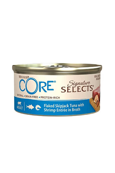 CORE ويلنس كور سيجنيتشر طعام رطب تونة مع ربيان بالمرق 80غ