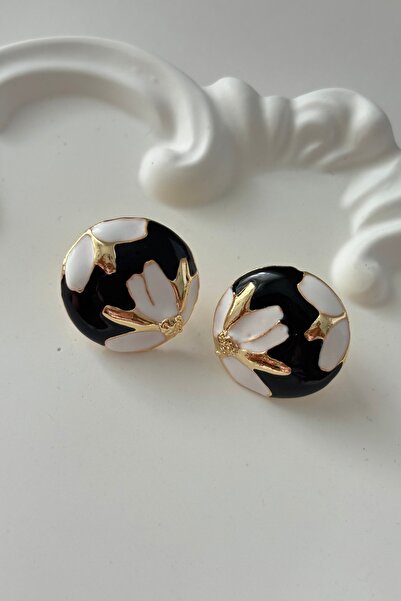 Lavian Accessories Çiçek Detaylı Sisa Küpe