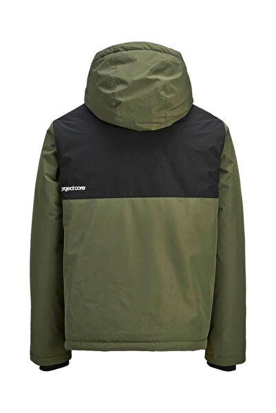 Jack & Jones Jcounion Light Padded Blocking Green Men's Coat 12285586