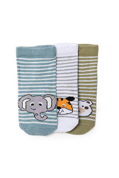 ebebek Hello Baby HelloBaby Erkek Bebek 3lü Soket Çorap