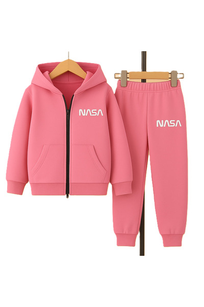 classy moda Tracksuit Set - 2-Piece Top and Bottom - 3 Thread Fleece - Hooded...