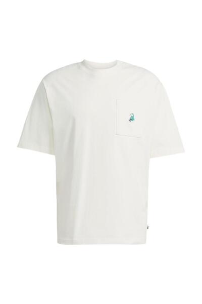 adidas Ανδρικό λευκό μπλουζάκι M DOG FTBALL T JL9234