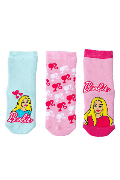 mattel Kız Bebek 3lü Havlu Çorap Pembe