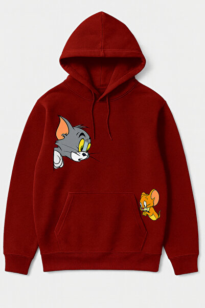 CLASSY.MODA Hanorac cu glugă - 3 fire cu relief - Buzunar tip cangur - Potriv...